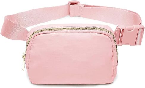 Belt Bag for Women Men Crossbody Fanny Pack Waist Bags with Adjustable Strap Waterproof Everywhere Belt Bag for Workout Running Travelling Hiking (Black) in Saudi Arabia