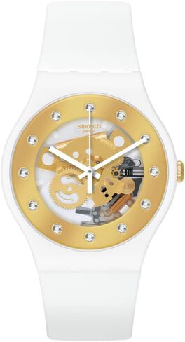 Swatch New Gent BIOSOURCED Sunray Glam Quartz Watch in Saudi Arabia