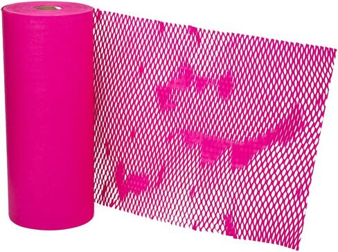 JAM PAPER Honeycomb Packing Paper Roll - 12" x 328' - Lemon Yellow - 328 Sq Ft - 80 GSM - Roll Sold Individually in Saudi Arabia