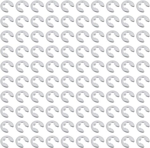 Hobbypark 100-Pack 1/8" E-Clips 2.5mm Fastener Sliver for HSP Redcat Team Associated Axial Traxxas Exceed RC Model Car Hardware Parts Replacement in Saudi Arabia