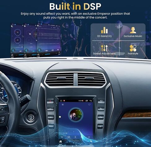 راديو ستيريو للسيارة Ford Explorer 2011-2019 - شاشة لمس 10.4 بوصة 5G 8-Cores Head Unit مع Carplay Android Auto 4+64GB in Kuwait