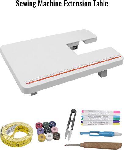 Sewing Machine Extension Table Fit for Singer 4411 4423 4432 4452 5511 5523 Heavy Duty Sewing Machines, Grey Collapsible in Saudi Arabia