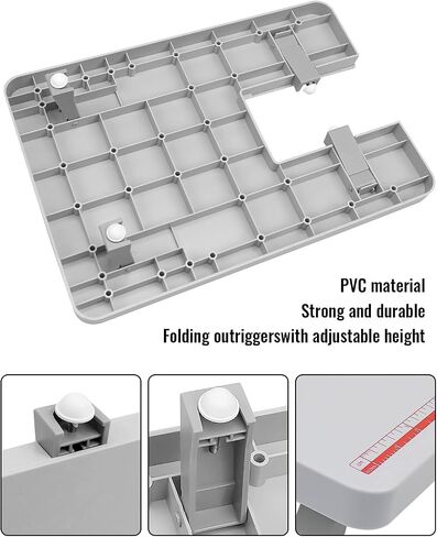 Sewing Machine Extension Table Fit for Singer 4411 4423 4432 4452 5511 5523 Heavy Duty Sewing Machines, Grey Collapsible in Saudi Arabia