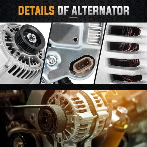 Alternator Replacement Compatible with 1996-1998 Toyota 4Runner 3.4L, 1997-1998 T-100 Pickup, 1997-1999 Tacoma3.4L, 00-02 Tundra 3.4 Replace AND0158 101211-4130 ALT-5028 in Saudi Arabia