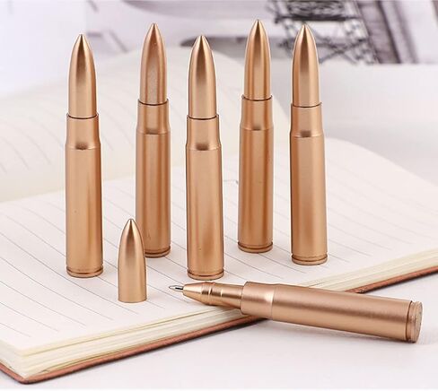 Exasinine 50 Pcs Bullet Shaped Ballpoint Pens Novelty Pens for Student, Party Favor in Kuwait