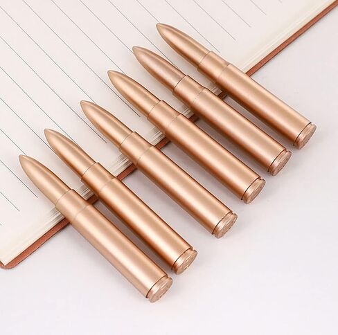 Exasinine 50 Pcs Bullet Shaped Ballpoint Pens Novelty Pens for Student, Party Favor in Kuwait