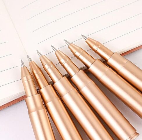 Exasinine 50 Pcs Bullet Shaped Ballpoint Pens Novelty Pens for Student, Party Favor in Kuwait