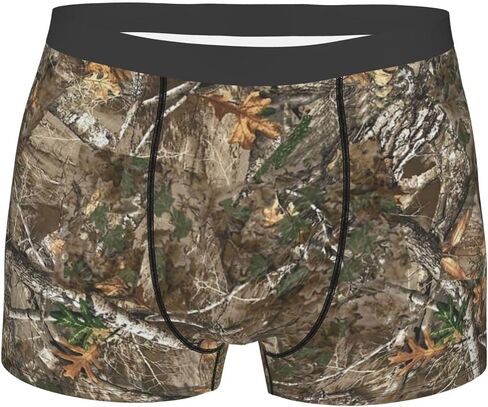 Camouflage Mens Boxer Briefs Underwear Soft Comfortable Breathable Stretchy Dimensional Cut Single Pack in Saudi Arabia