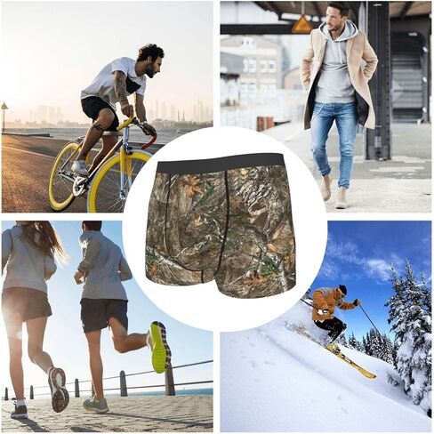 Camouflage Mens Boxer Briefs Underwear Soft Comfortable Breathable Stretchy Dimensional Cut Single Pack in Saudi Arabia