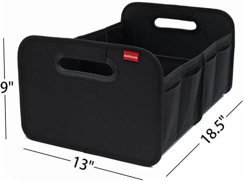 Car Trunk Organizer and Storage Bin Small Essentials Collapsible Organization Accessories for SUV/Sedan Beige in Saudi Arabia