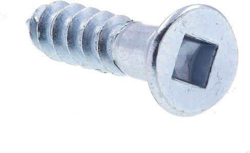 Prime-Line 9202024 Wood Screws, Flat Head, Square Drive, #8 X 3/4 in, Zinc Plated Steel (50 Pack) in Saudi Arabia