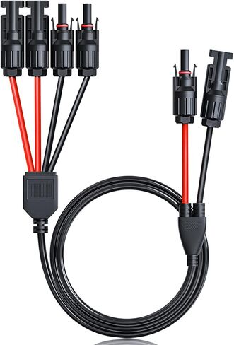 موصل اللوحة الشمسية ELECTOP إلى كابل محول DC 8 مم، قابس طاقة 6FT DC مع محول 5.5x2.5 مم، كابل تمديد موصلات الطاقة الشمسية 14AWG لمحطة الطاقة المحمولة GZ Yeti Jackery in Kuwait