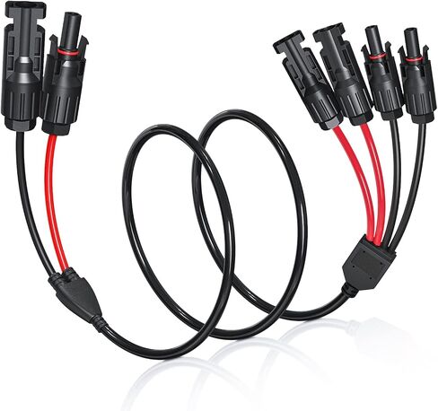 موصل اللوحة الشمسية ELECTOP إلى كابل محول DC 8 مم، قابس طاقة 6FT DC مع محول 5.5x2.5 مم، كابل تمديد موصلات الطاقة الشمسية 14AWG لمحطة الطاقة المحمولة GZ Yeti Jackery in Kuwait