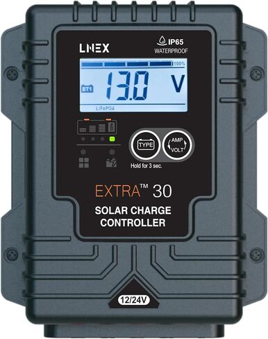 Solar Charge Controller Waterproof, Mini Solar Panel Battery Intelligent Regulator with LED Indicator 12V 8A PWM Solar Controller for LiFePO4,AGM, Gel, Flooded and Lithium Battery in Saudi Arabia