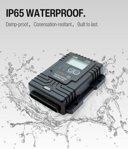 Solar Charge Controller Waterproof, Mini Solar Panel Battery Intelligent Regulator with LED Indicator 12V 8A PWM Solar Controller for LiFePO4,AGM, Gel, Flooded and Lithium Battery in Saudi Arabia