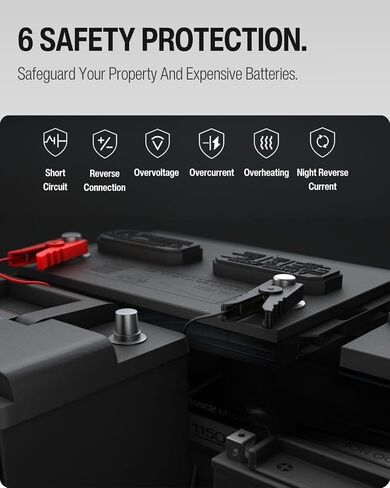 Solar Charge Controller Waterproof, Mini Solar Panel Battery Intelligent Regulator with LED Indicator 12V 8A PWM Solar Controller for LiFePO4,AGM, Gel, Flooded and Lithium Battery in Saudi Arabia