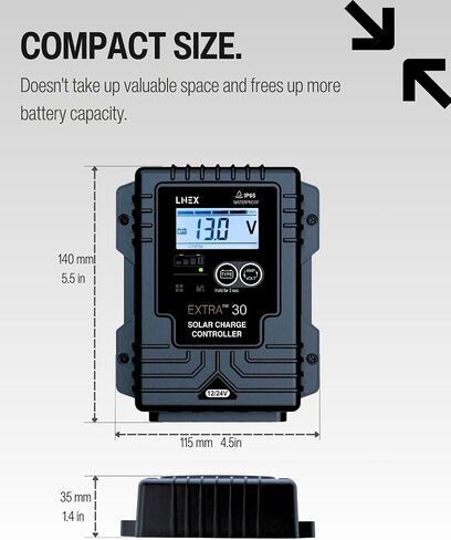 Solar Charge Controller Waterproof, Mini Solar Panel Battery Intelligent Regulator with LED Indicator 12V 8A PWM Solar Controller for LiFePO4,AGM, Gel, Flooded and Lithium Battery in Saudi Arabia