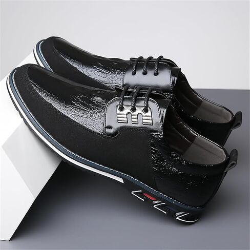 Veslexth Men's Loafer Dress Shoes Fashion Casual Lace-Up Walking Sneakers Comfortable Business Work Sport Shoes in Saudi Arabia