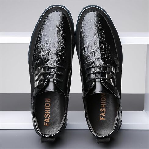 Veslexth Men's Loafer Dress Shoes Fashion Casual Lace-Up Walking Sneakers Comfortable Business Work Sport Shoes in Saudi Arabia