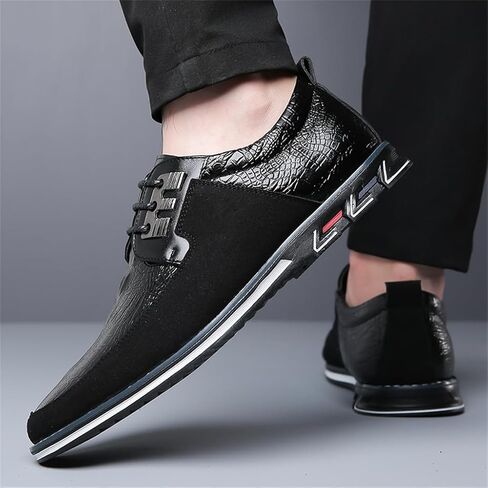 Veslexth Men's Loafer Dress Shoes Fashion Casual Lace-Up Walking Sneakers Comfortable Business Work Sport Shoes in Saudi Arabia