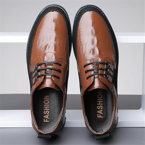 Veslexth Men's Loafer Dress Shoes Fashion Casual Lace-Up Walking Sneakers Comfortable Business Work Sport Shoes in Saudi Arabia