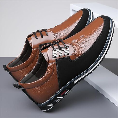 Veslexth Men's Loafer Dress Shoes Fashion Casual Lace-Up Walking Sneakers Comfortable Business Work Sport Shoes in Saudi Arabia