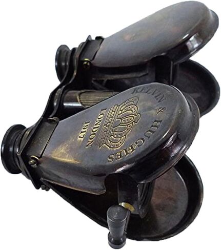 Collectibles Gift Newly Made Double Leaf Spy Glass Antique Pocket Folding Brass Binocular in Saudi Arabia