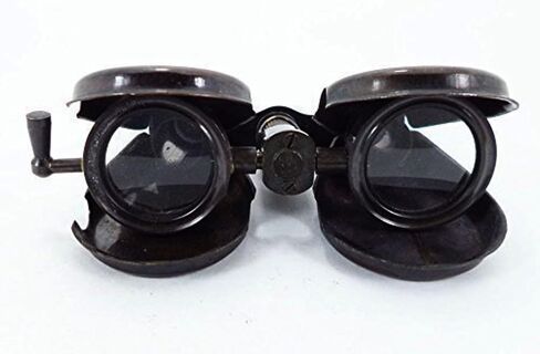 Collectibles Gift Newly Made Double Leaf Spy Glass Antique Pocket Folding Brass Binocular in Saudi Arabia