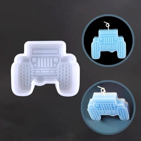 Silicone Car Freshie Mold Oven Safe Aroma Beads Baking Molds for Car Vent Freshie - White 7312 in Saudi Arabia