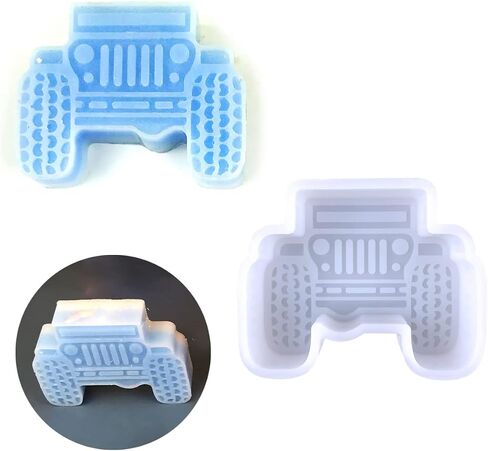 Silicone Car Freshie Mold Oven Safe Aroma Beads Baking Molds for Car Vent Freshie - White 7312 in Saudi Arabia