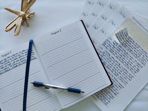 Adhesive Travel Entries for Hardcover Five-Year Journal in Saudi Arabia