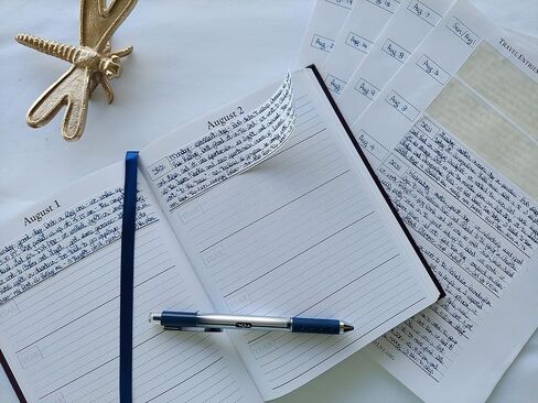 Adhesive Travel Entries for Hardcover Five-Year Journal in Saudi Arabia