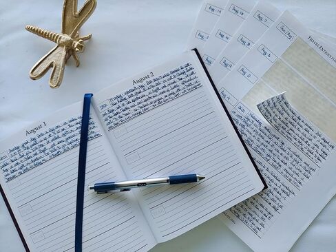 Adhesive Travel Entries for Hardcover Five-Year Journal in Saudi Arabia