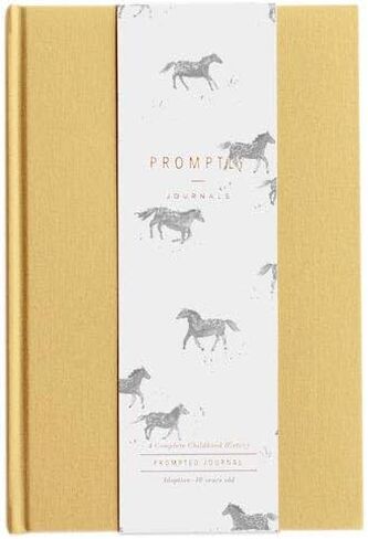 Promptly Journals, A Complete Childhood History: From Adoption to 18 Years Old (Grey, Linen) | Adoption Story Journal | Baby Memory Book in Saudi Arabia