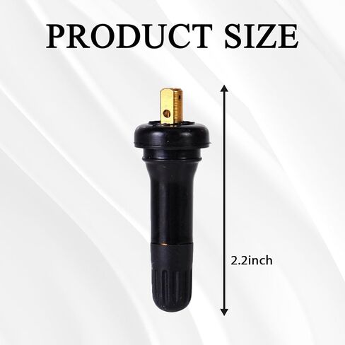 4 قطع أغطية صمام الإطارات TPMS 20008، فتحات مطاطية بدون أنابيب مقاس 0.453 بوصة استبدال جذع صمام استشعار ضغط الإطارات متوافق مع بويك، رام، شيفروليه، فورد، سوبارو، دودج in Kuwait