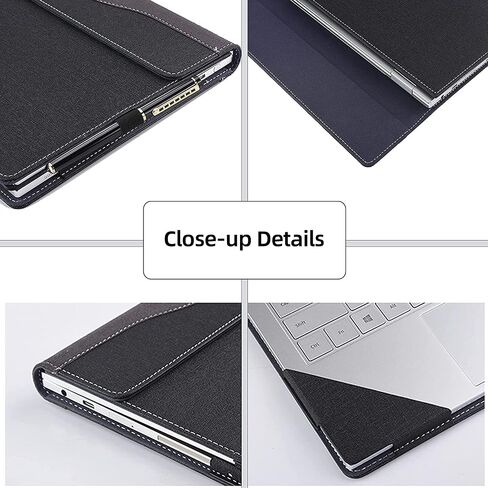 Laptop Cover for Samsung Galaxy Book 2 360 |Book 2 Pro 360|Book 2 pro 360 | Book 3 360|Chromebook 13 XE930QCA/Book Flex 13.3 NP930QCG PU Detachable Case (13.3inch, Dark Grey) in Saudi Arabia
