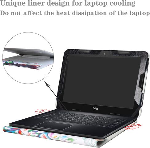 Alapmk Protective Case Cover for 11.6" Dell Chromebook 11 3189 3180/Inspiron Chromebook 11 3181/Latitude 11 3180 3190 Education Series Laptop(Note:Not fit Dell Chromebook 11 5190 3120),Black in Kuwait