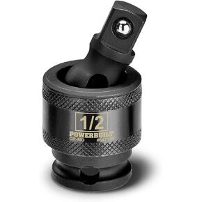 Powerbuilt 1/2-Inch Drive Impact Universal Joint, Chrome Moly Steel - 647138, Black