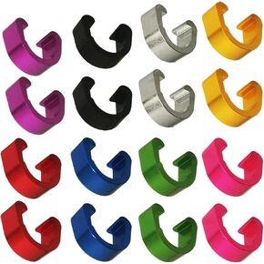 C-Clips Clamps Aluminum Alloy Metal U-Clips Buckle MTB BMX Mountain Bike Bicycles Brake Cable derailleur Shifter Cable Guides Gear Cable Housing Hose 8 Colors 2 PCs in Each Color