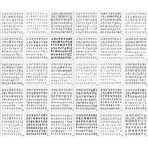 30 Pack Letter Stencils 6 x 6 Inch Alphabet Stencils Letters and Numbers Stencil Lettering Stencils Bullet Journaling Stencils