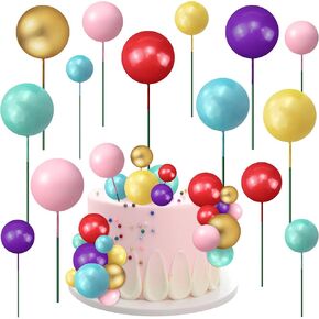 68 قطعة من كرات الكيك، بالونات صغيرة، زينة كرات كب كيك من الفوم، بالونات ملونة على شكل حشوة لحفلات أعياد الميلاد وحفلات الزفاف وديكور حمام الطفل، 4 مقاسات (أخضر/أخضر فاتح/أبيض/ذهبي) in Kuwait