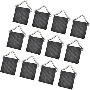 12PCS Trampoline Triangle Buckle with Webbing Quick Connect Trampoline Triangle Ring, High Strength Spring Buckle, Trampoline Mat Ring, V-Rings