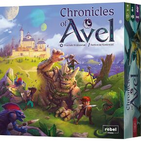 Chronicles of Avel Board Game - Cooperative Adventure with Unique Hero Customization, Dice Combat and Modular Map for Kids & Adults, Ages 8+, 1-4 Players, 60-90 Minute Playtime, Made by Rebel Studio