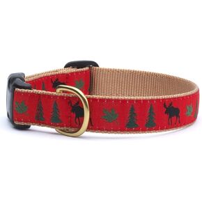 Up Country Moose Dog Collar, Large (15 to 21 inches) 1 inch Wide Width