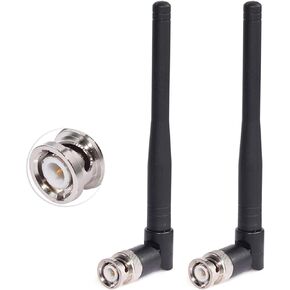 SUPERBAT UHF 400MHz-960MHz Antenna Wireless Microphone Receiver BNC Male Antenna Replacement for Wireless Microphone Receiver System,Headband Headsets,Lapel Lavalier,Goosneck,Headphone(2-Pack)