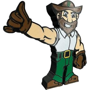 Officially Licensed UNC Charlotte NORM 3D Printed Decorative Figure - Great for Home Office, Desk, Shelf - Made from Quality Material - College Sports Decor