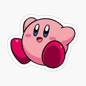 Cute Kirby Sticker Sticker - Sticker Graphic - Auto, Wall, Laptop, Cell, Truck Sticker for Windows, Cars, Trucks