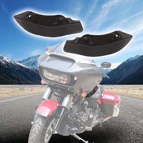 Smoke Wide Wind Deflector for Touring,Side Wind Windshield Fairing Air Deflectors Compatible with Harley 2015-2021 Touring Road Glide Special FLTRXS FLTRX CVO Ultra FLTRUSE Ultra FLTRU Limited