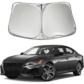 Car Windshield Sun Shade Sunshade Compatible with Nissan Altima 2019-2024 Kicks 2016-2024 Sentra 2020 2021 2022 2023 2024 S SV SR Sedan Accessories, Foldable Car Front Window Sun Shield