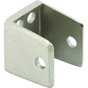 Prime-Line 656-9435 U-bracket, For 1 In. Panels, Stainless Steel, Satin Finish, Fasteners (Single Pack)